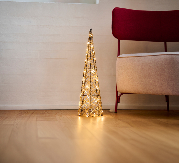 Lyskjegle med 60 mikro-LED 60 cm